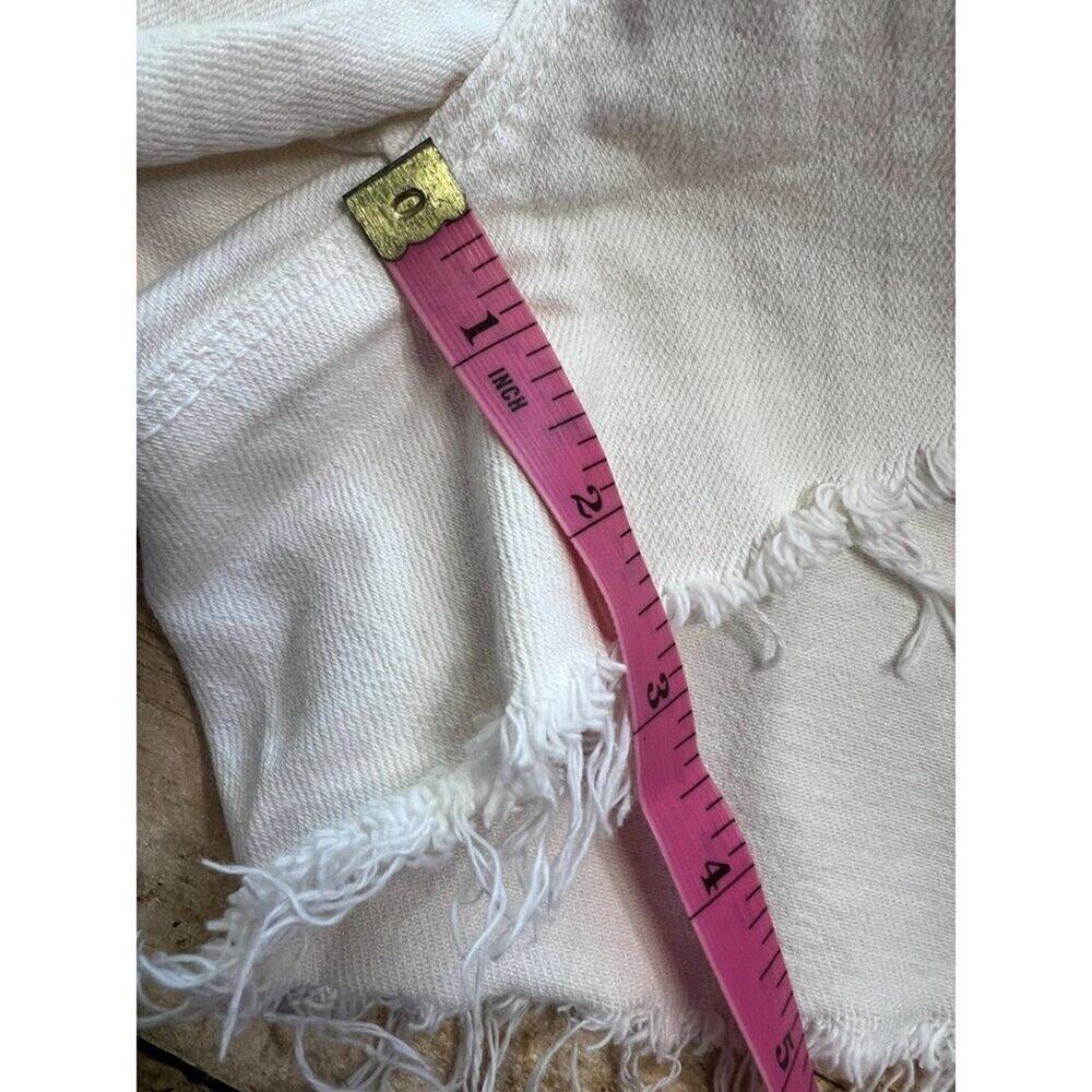 L'Agence Cream Audrey Shorts 25 Mid Rise Vintage White - Picture 11 of 13
